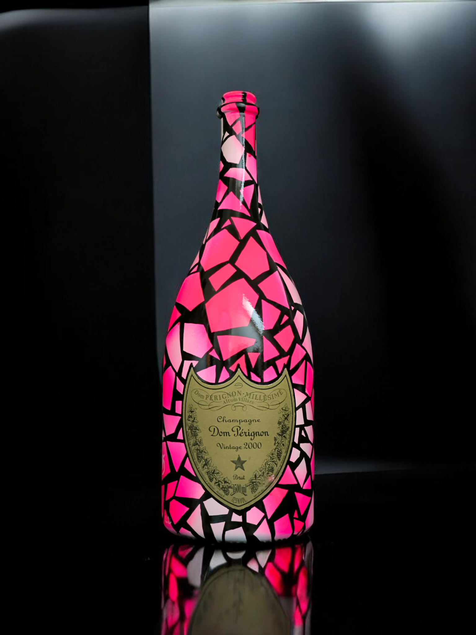 Custom sur un Magnum ( 1.5L ) de Dom Pérignon 6
