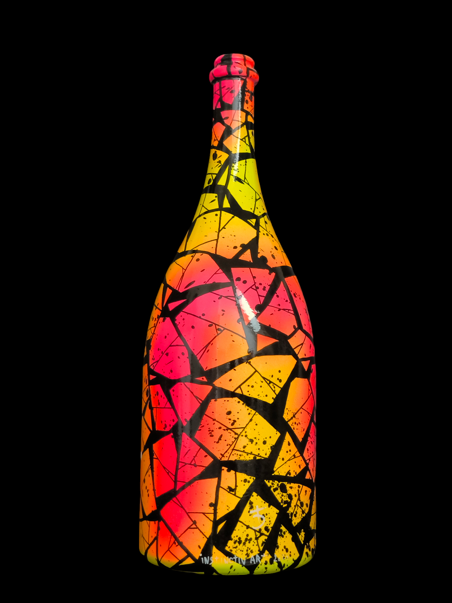 Custom sur un Magnum ( 1.5L ) de Dom Pérignon Rosé