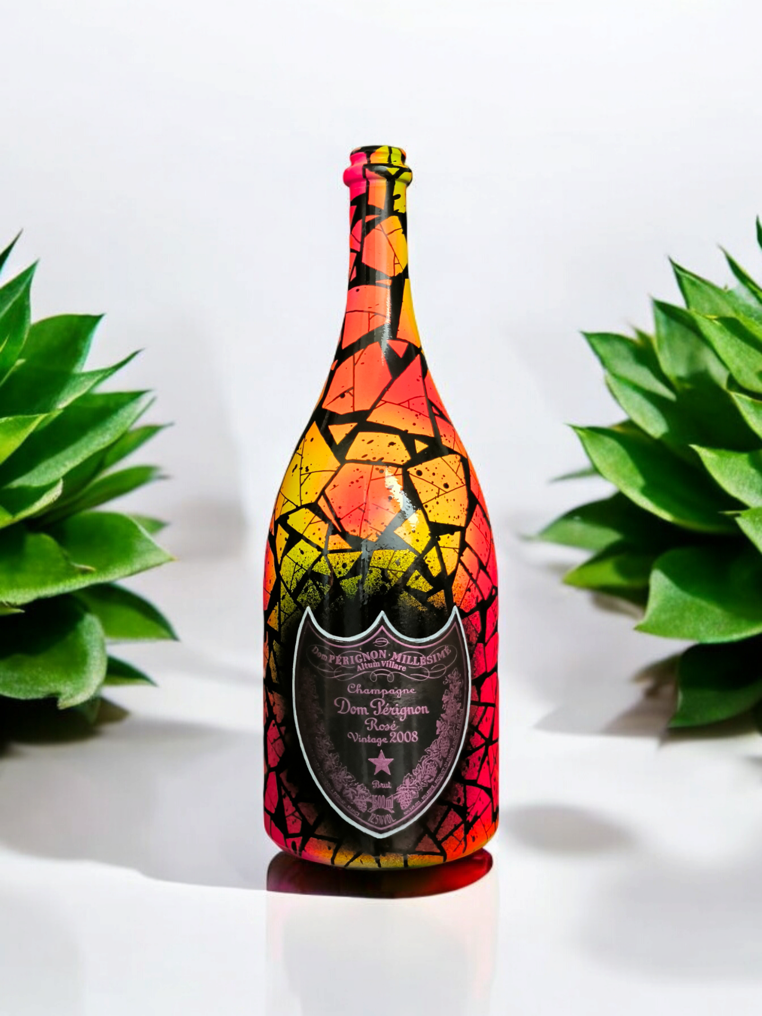 Custom sur un Magnum ( 1.5L ) de Dom Pérignon Rosé