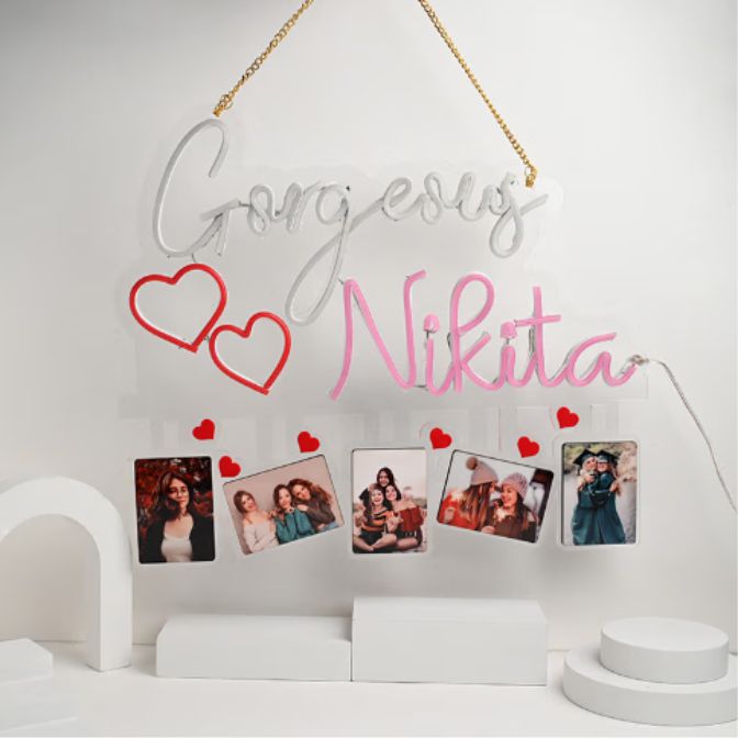 Heartfelt Neon Wall Hanging (Personalised)
