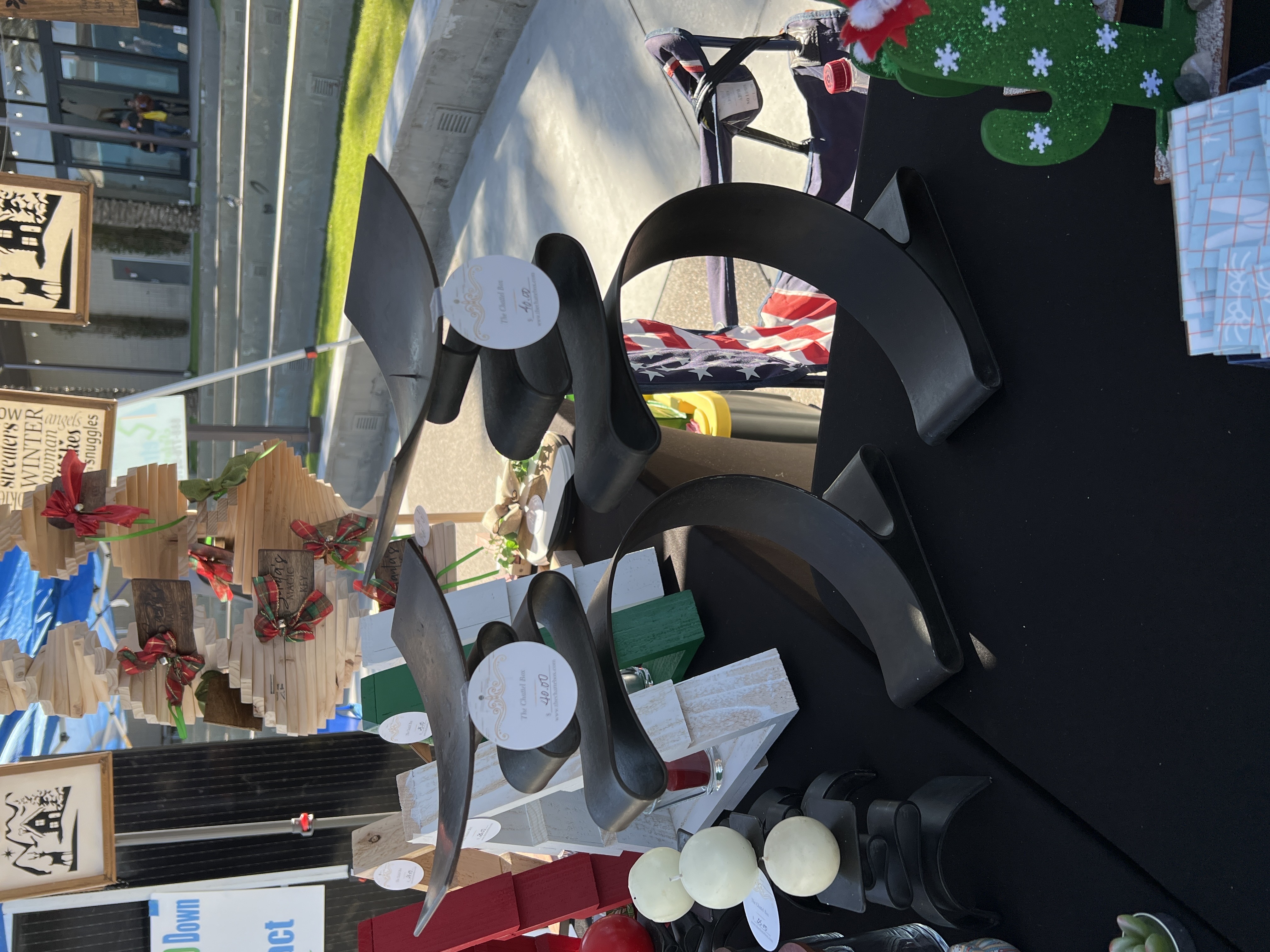 Handcrafted Strap Iron Candle Stand