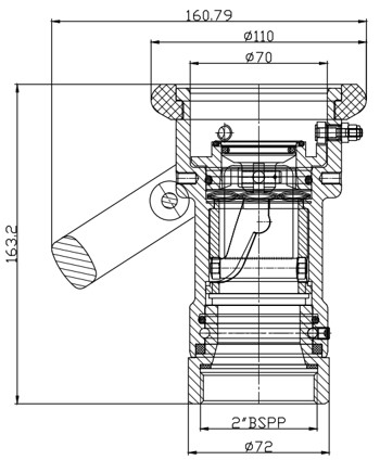 EasyDry® DDC200 Aluminum & Stainless Steel & Brass Adaptor (Hose Unit)