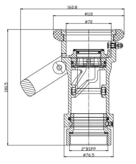 EasyDry® DDC200 Aluminum & Stainless Steel & Brass Adaptor (Hose Unit)
