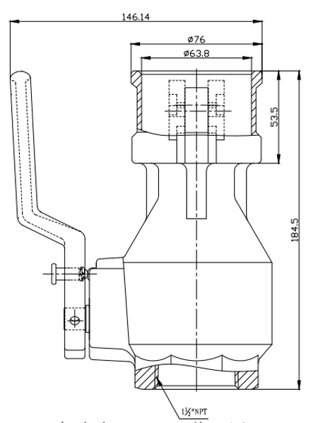 EasyDry®  DBC150 Cam & Groove Style Aluminum & Stainless Steel Dry Disconnect Coupler