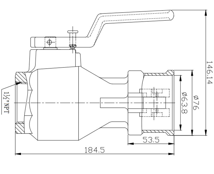 EasyDry®  DBC150 Cam & Groove Style Aluminum & Stainless Steel Dry Disconnect Coupler