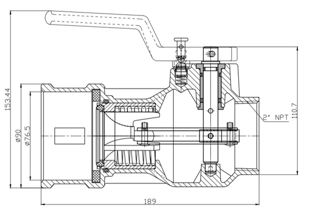 EasyDry®  DBC200 Cam & Groove Style Aluminum & Stainless Steel Dry Disconnect Coupler