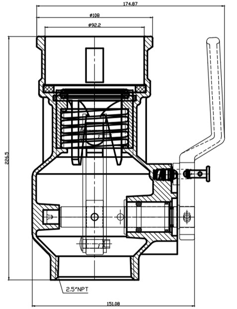 EasyDry®  DBC250 Cam & Groove Style Stainless Steel Dry Disconnect Coupler