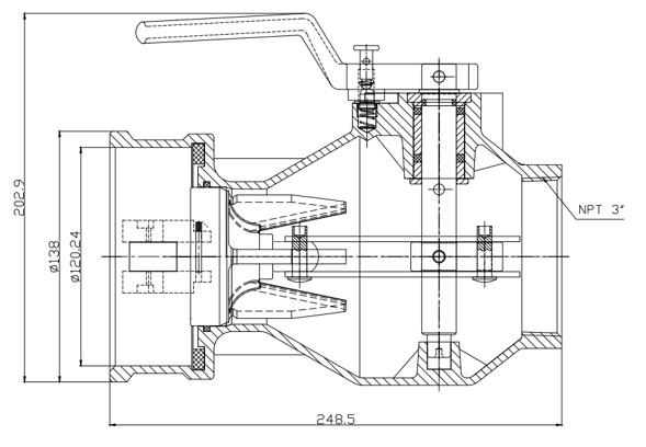 EasyDry®  DBC300 Cam & Groove Style Aluminum & Stainless Steel Dry Disconnect Coupler