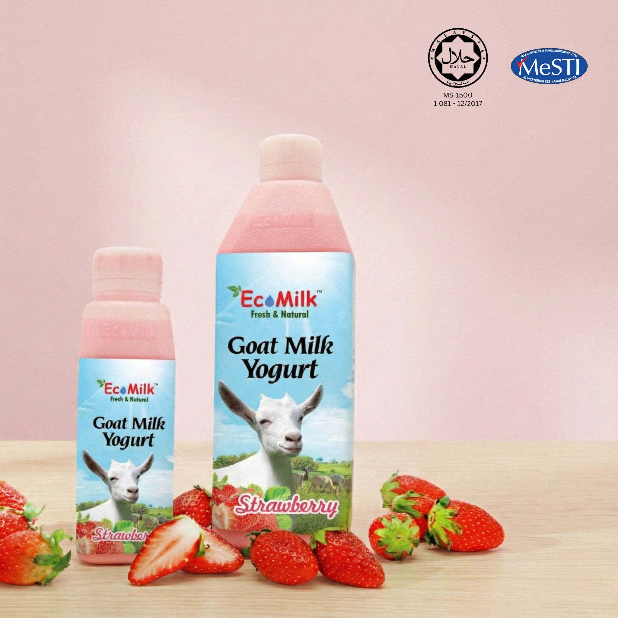 Strawberry Goat Milk Yogurt