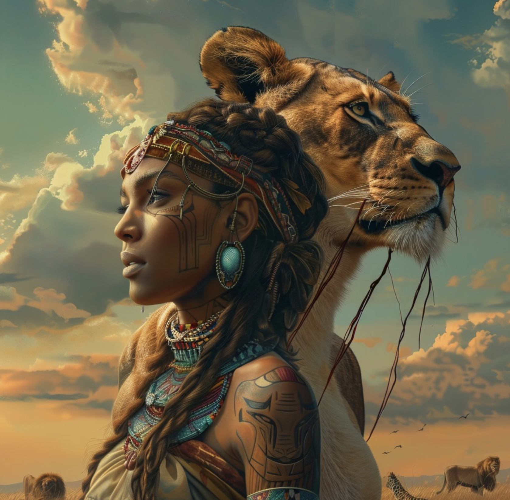 Sawgrass full of lions