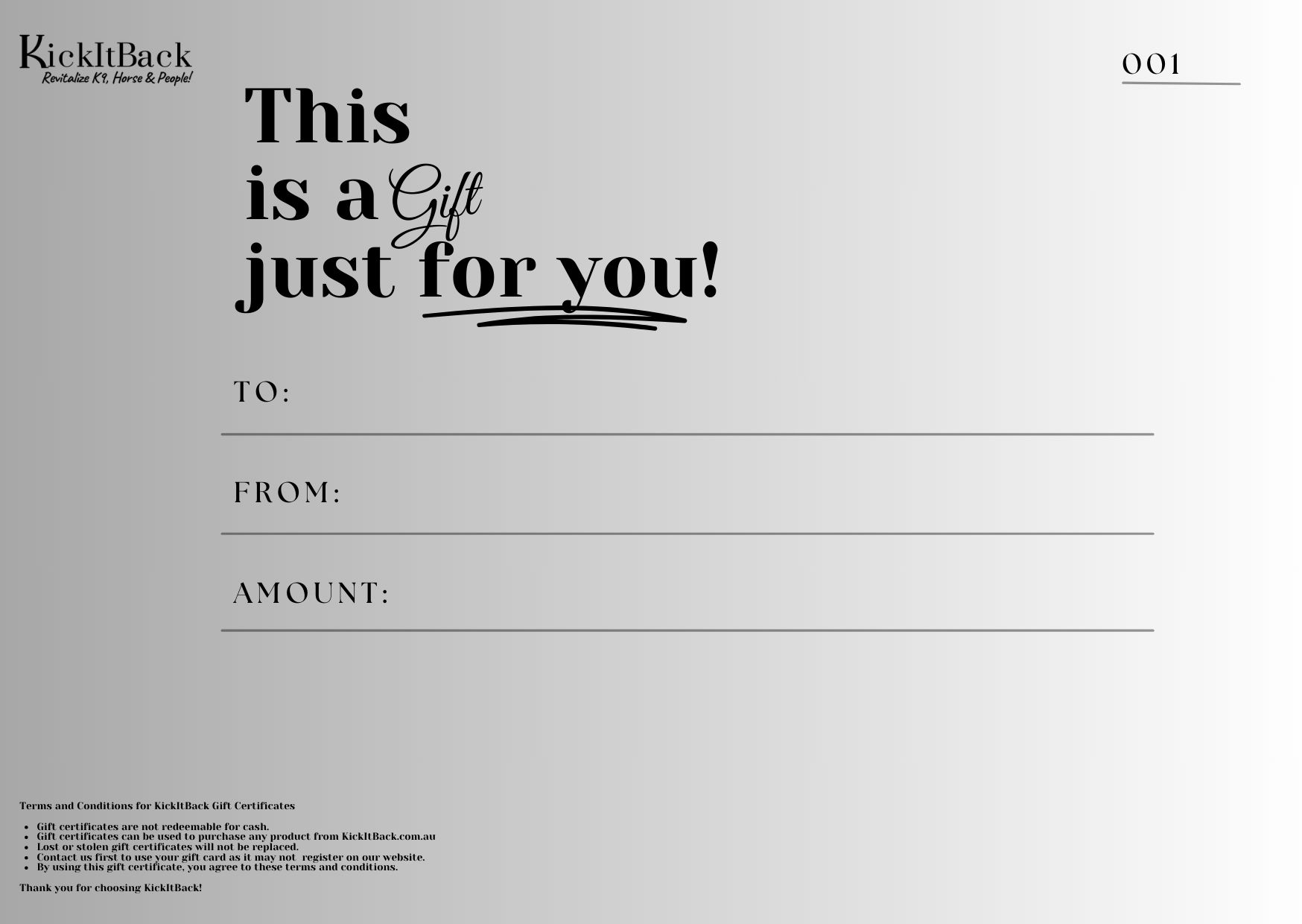 Gift Certificate