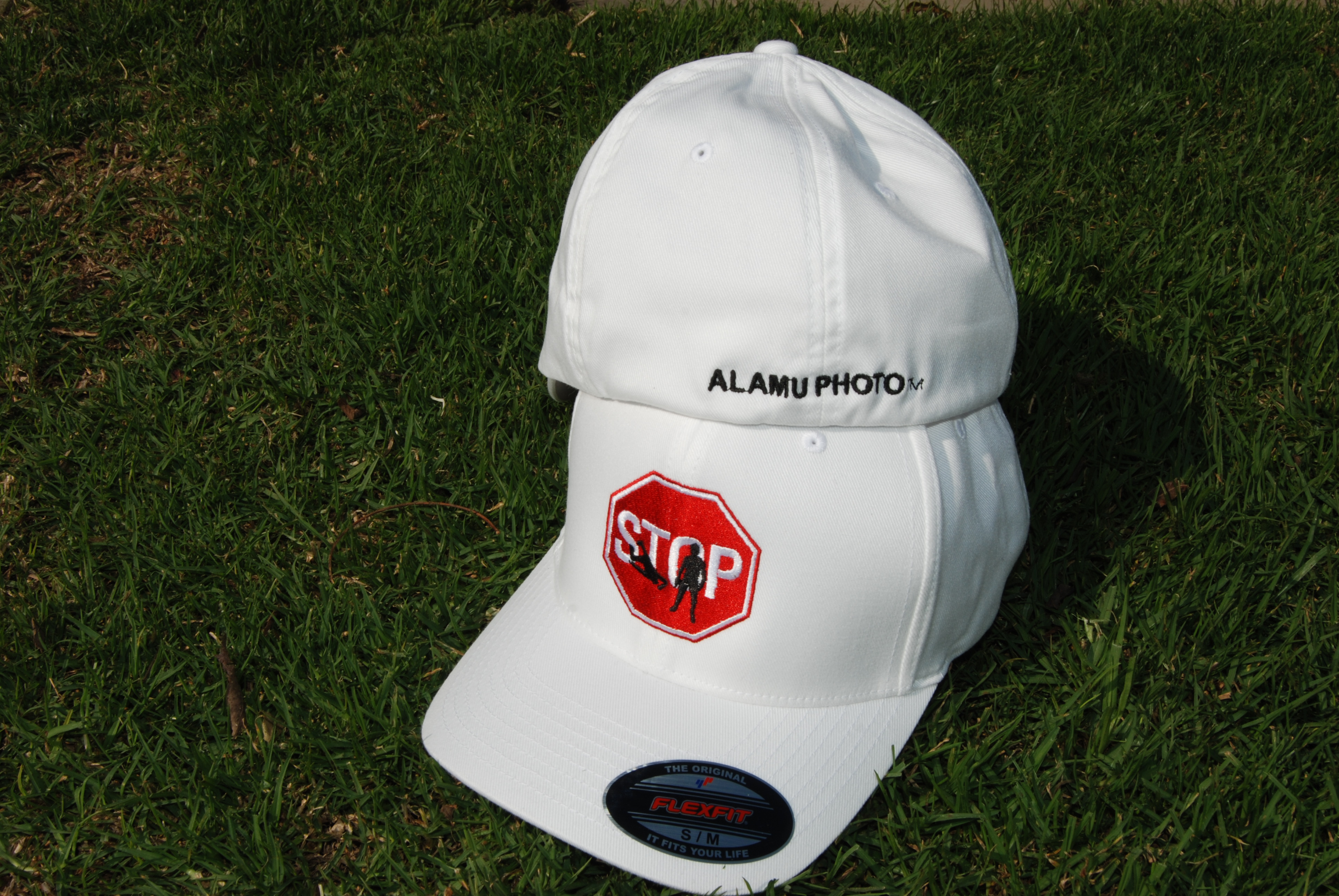 Alamu Photo-STOP COLLECTION White Baseball Cap S/M