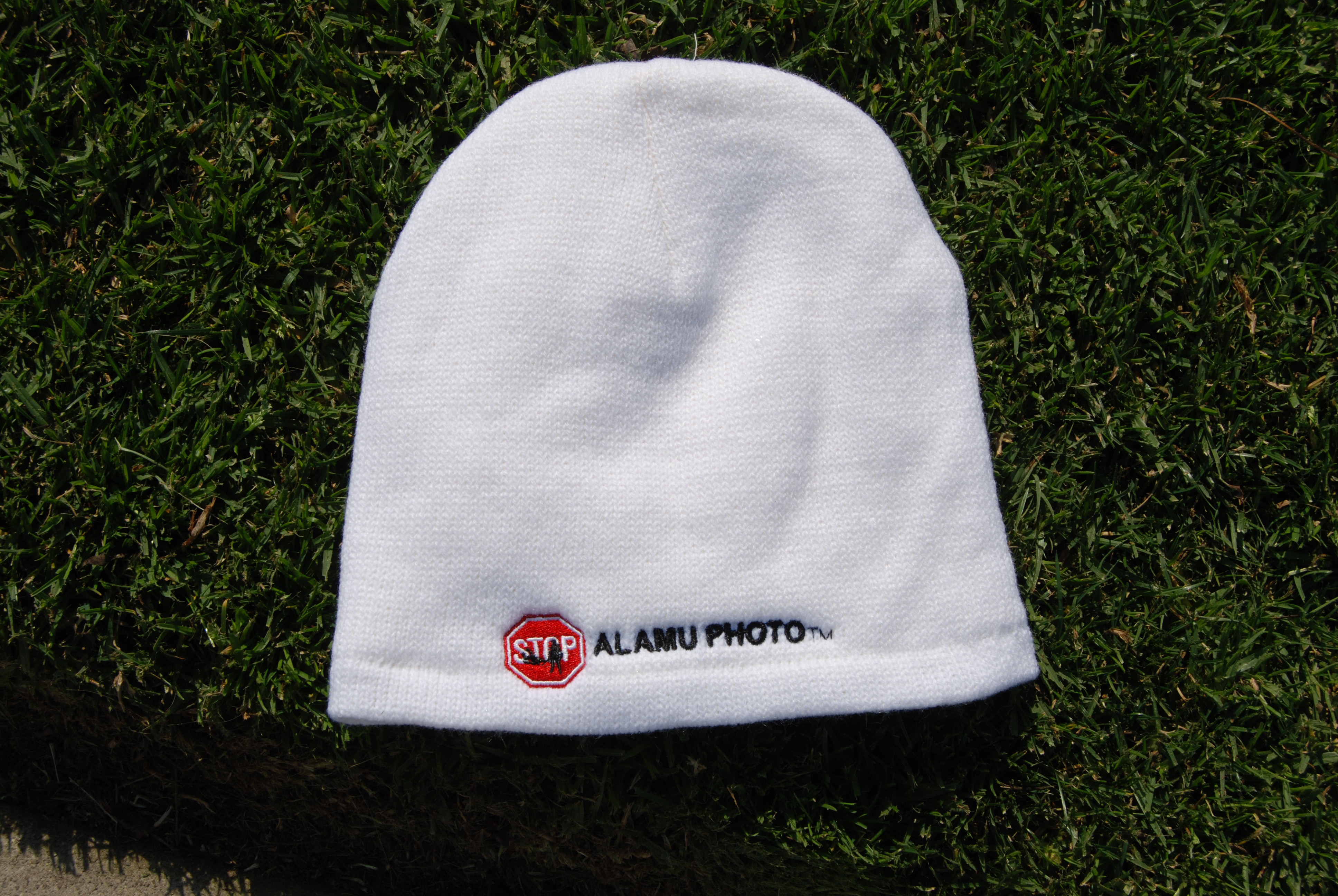 Alamu Photo-STOP COLLECTION White Beanie Hat