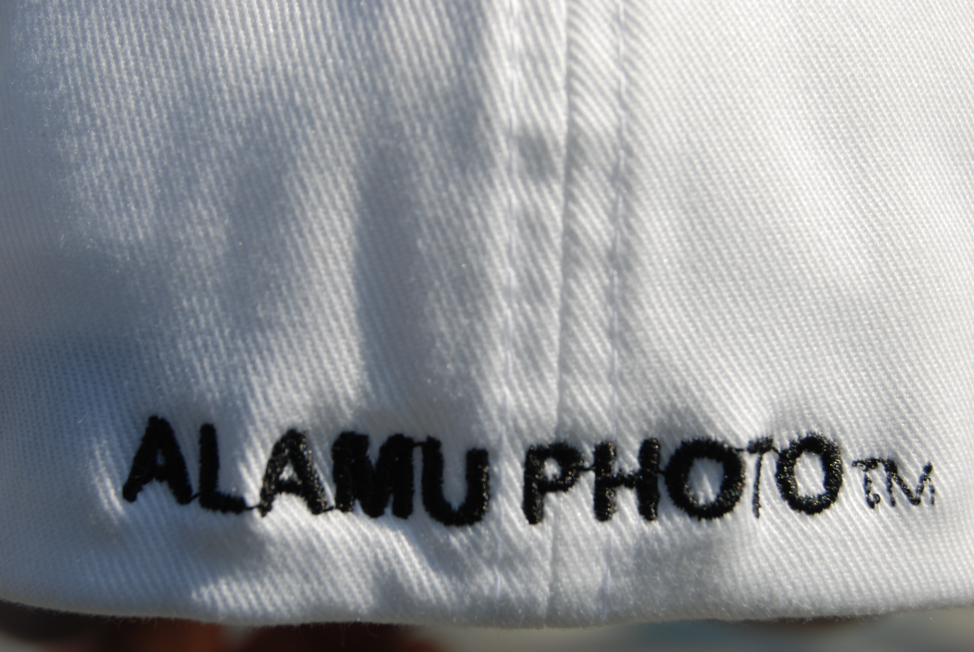 Alamu Photo-STOP COLLECTION White Baseball Caps L-XL