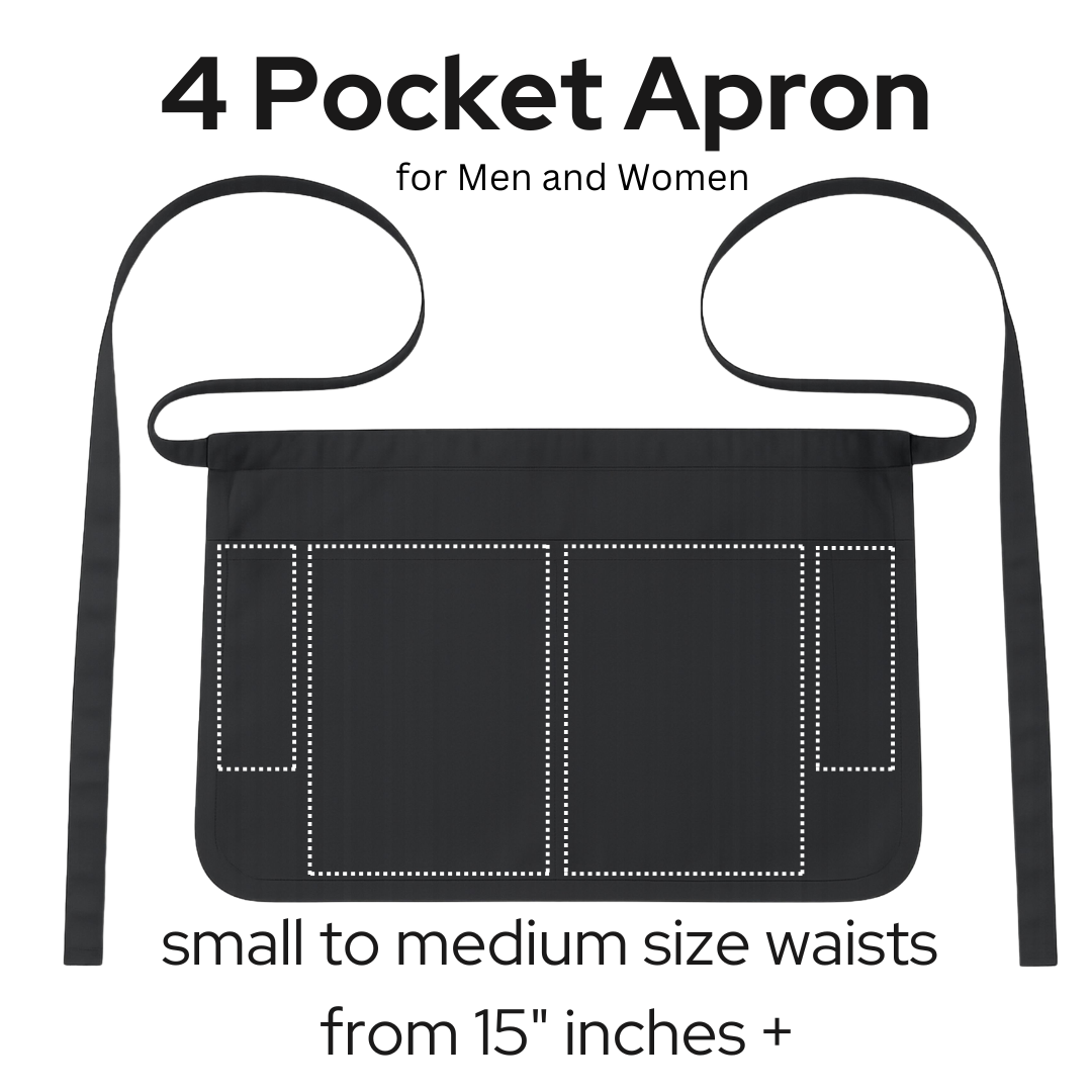 4 Pocket Apron - Compact with Ties