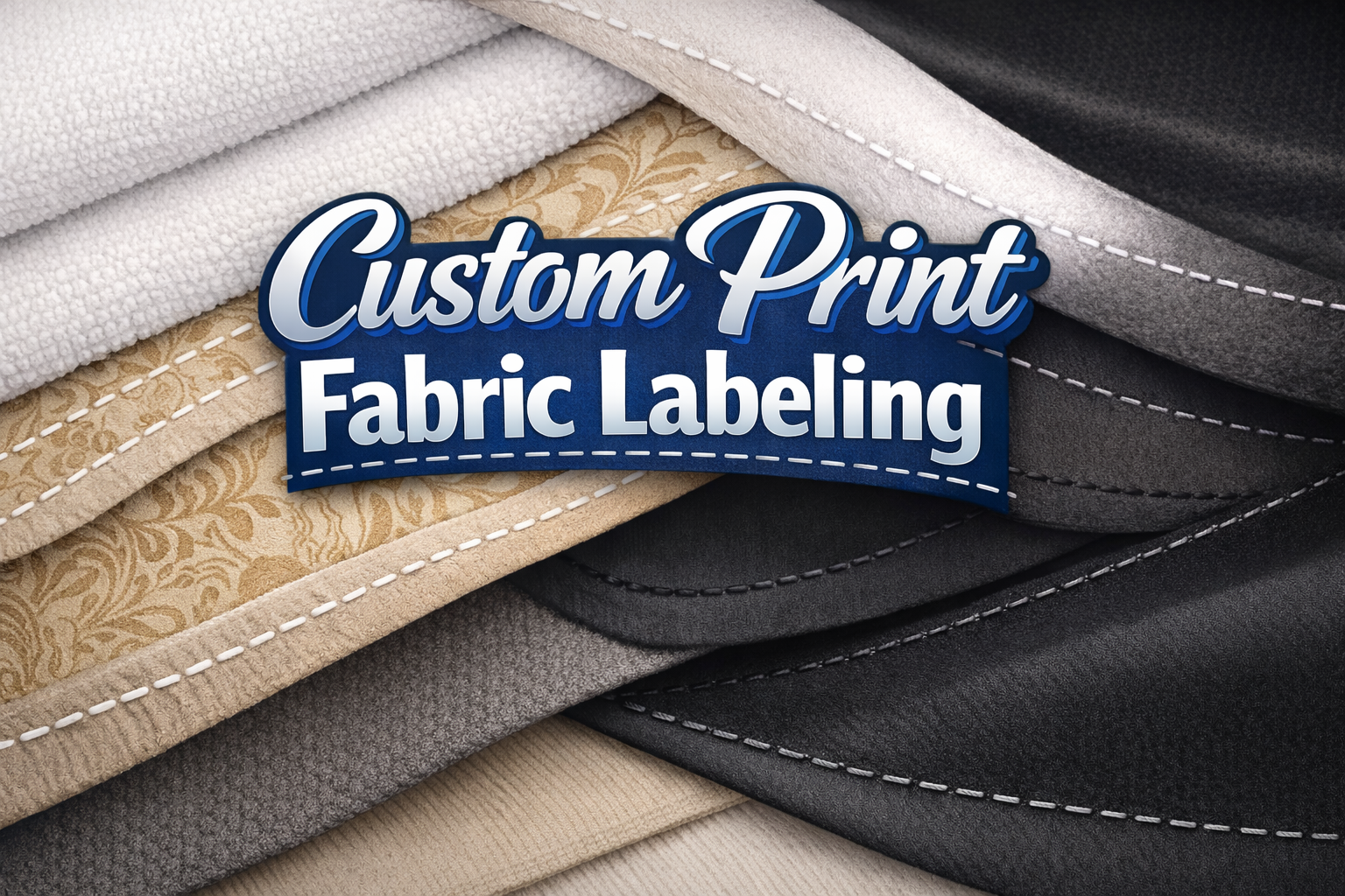 Custom Logo Label Printing & Embroidery  (Brand your aprons with your logo)