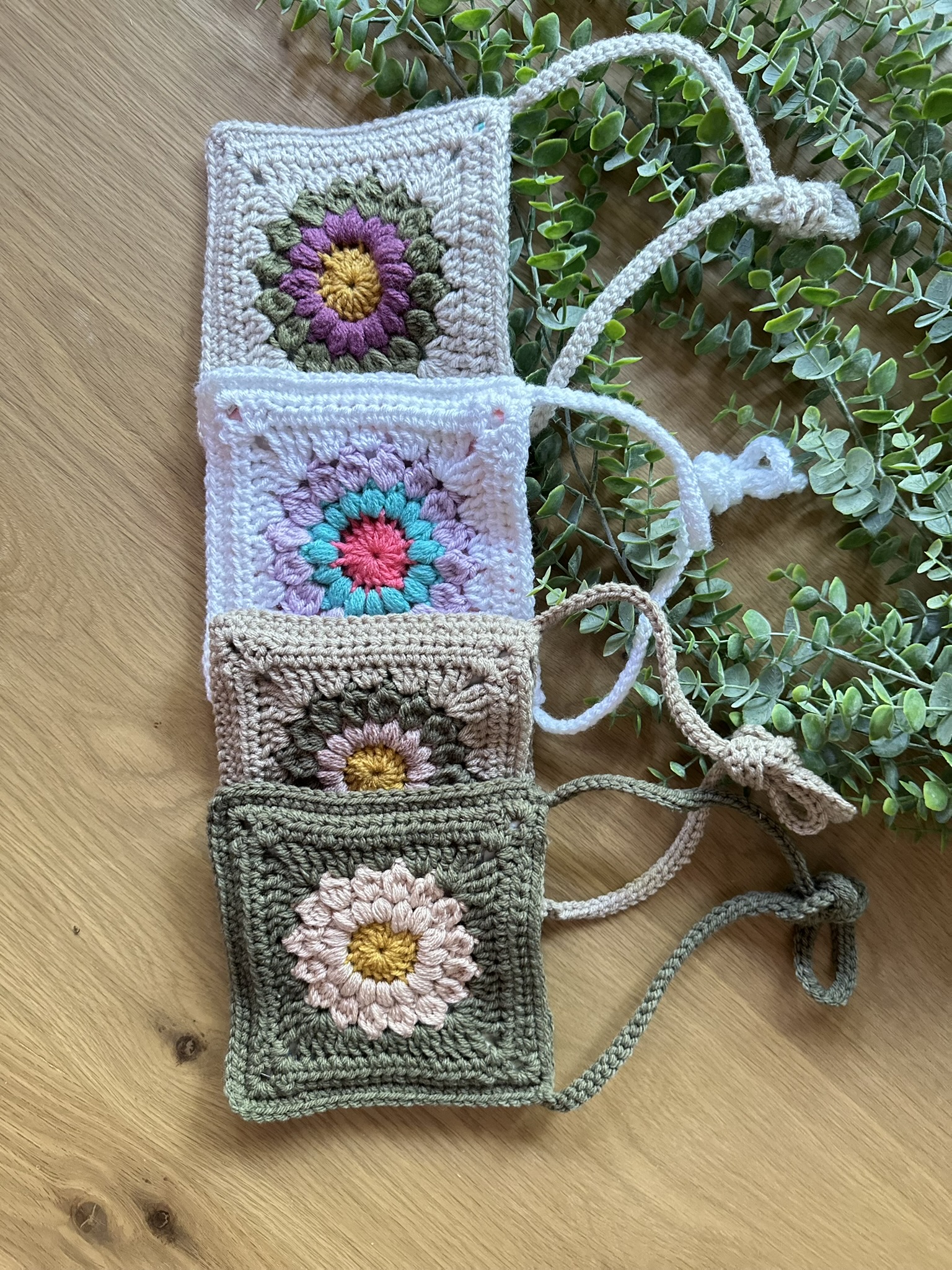 Crochet Sunburst Flower Crossbody Toddler Purse| Ready to Ship