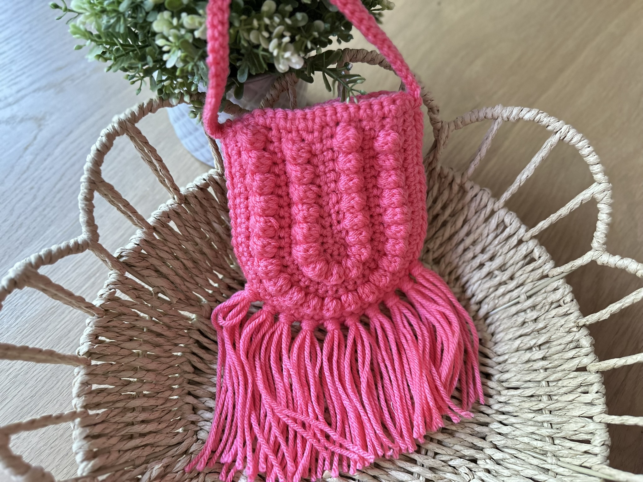 Crochet Boho Fringe Crossbody Toddler Purse| Ready to Ship