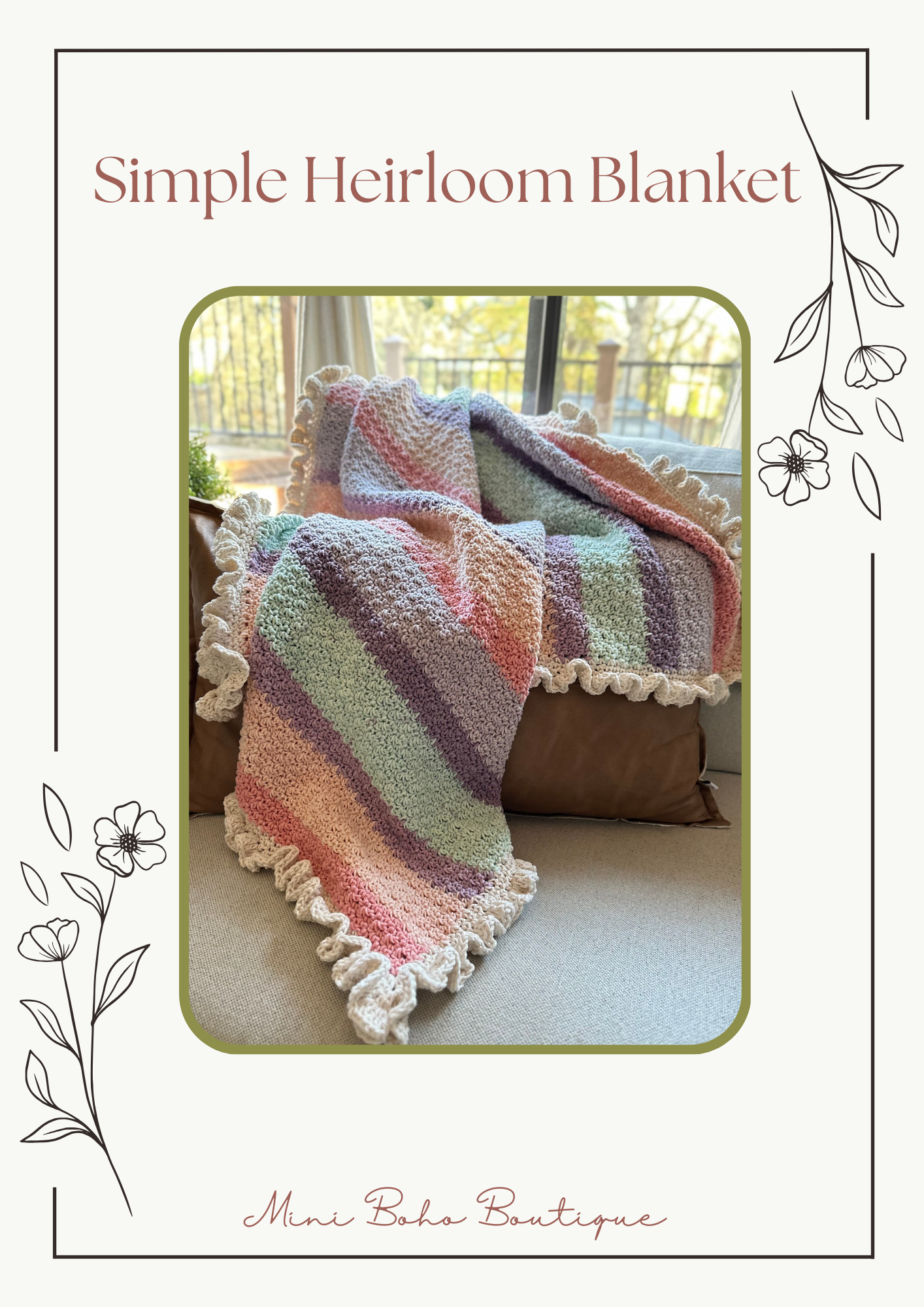 Simple Heirloom Crochet Blanket Pattern