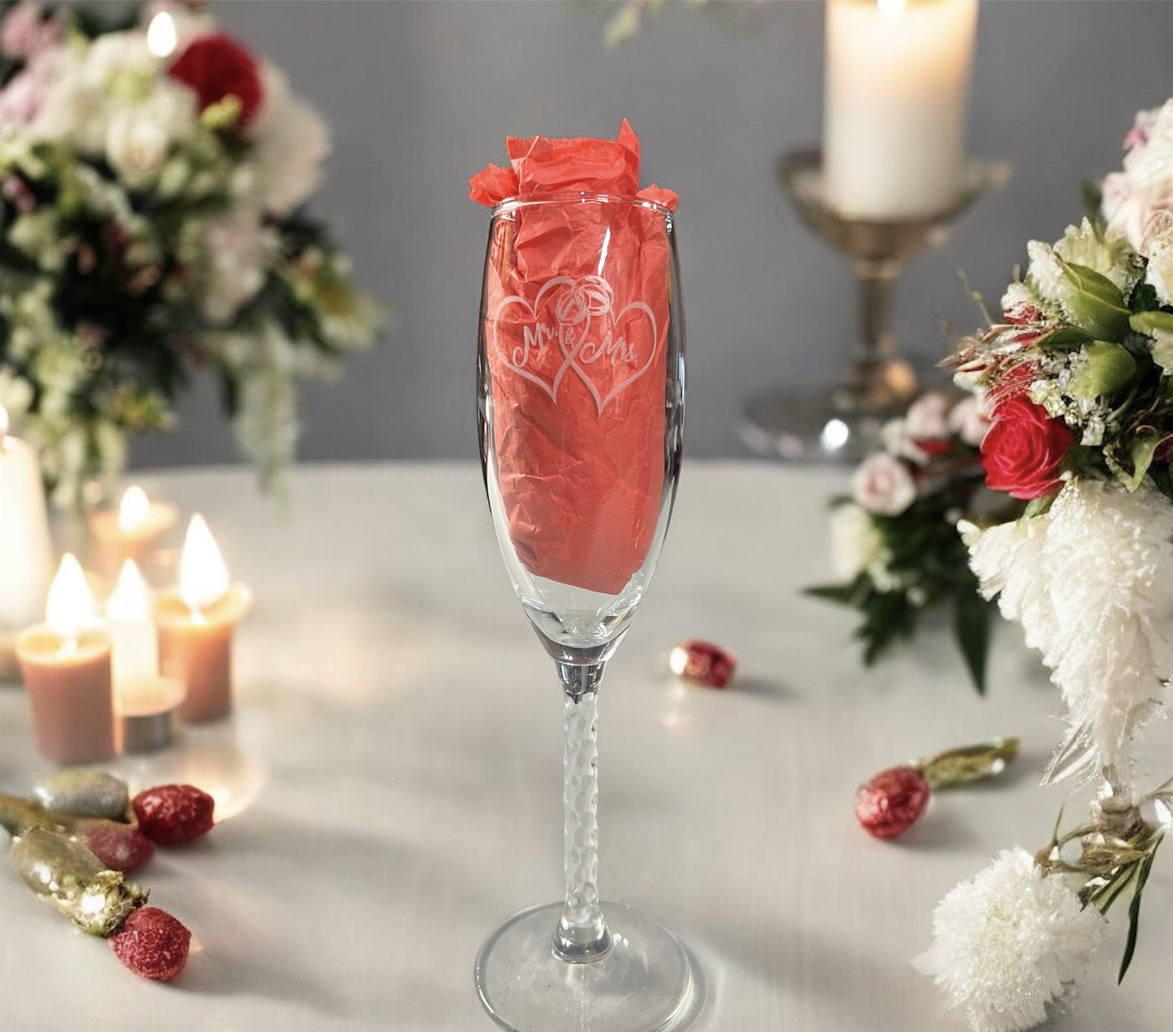 Wine glass with inspirational quote