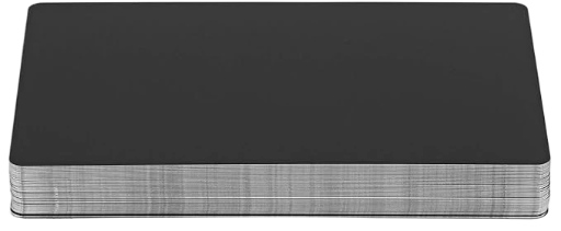 Aluminum  business cards