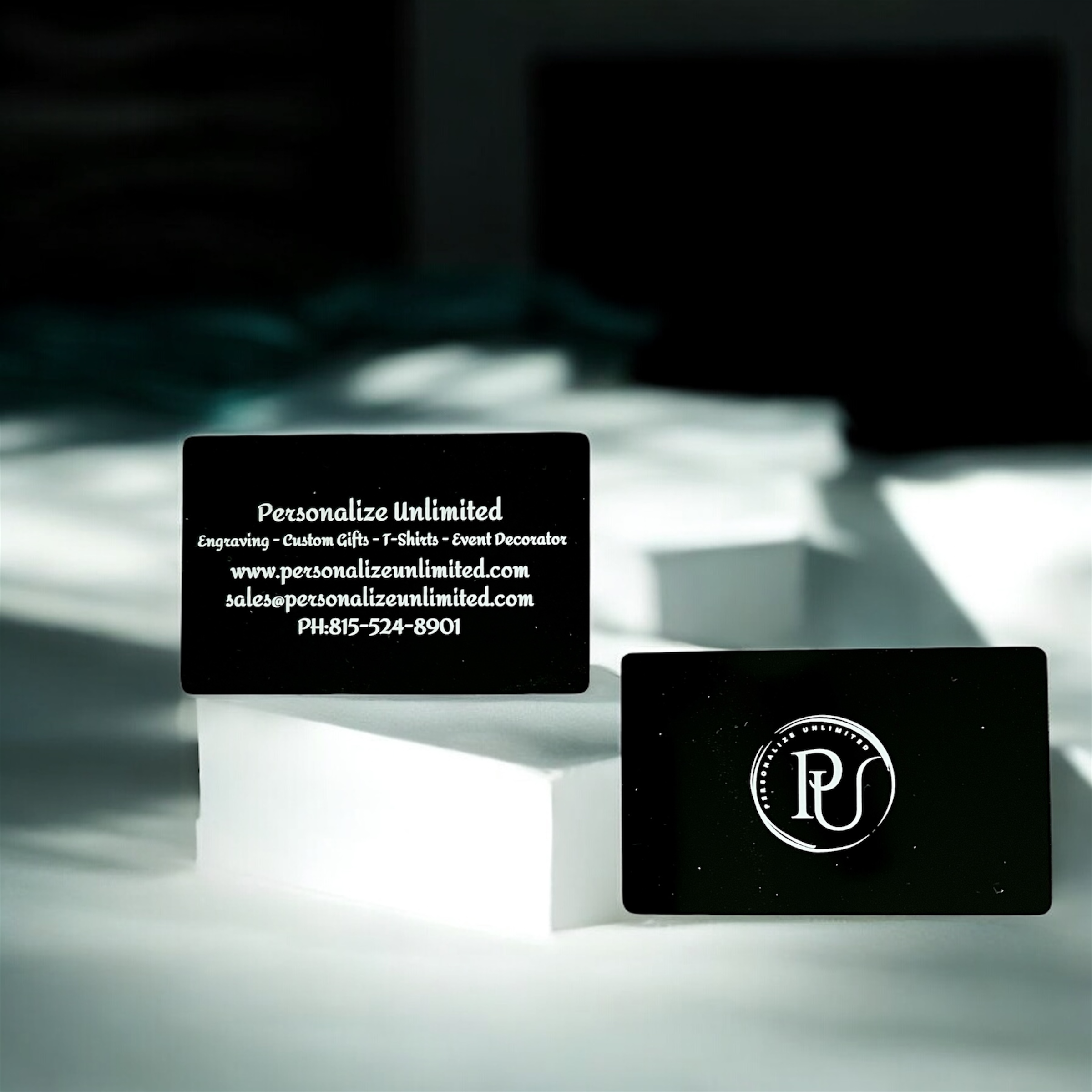 Aluminum  business cards
