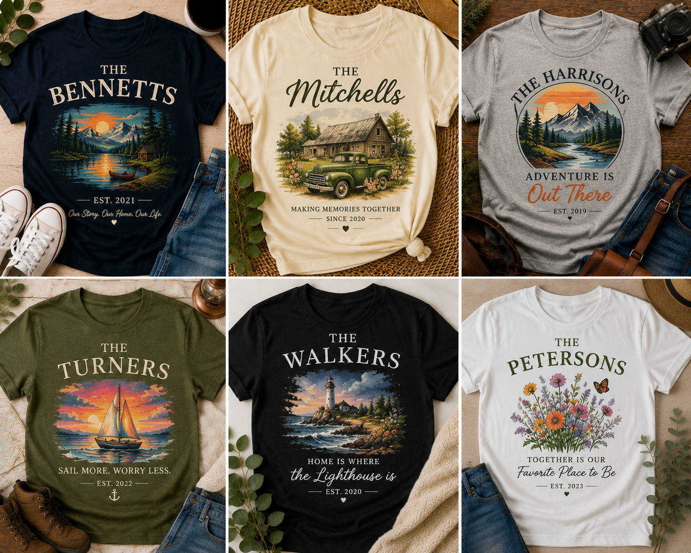 Personalized Family Theme T-Shirts