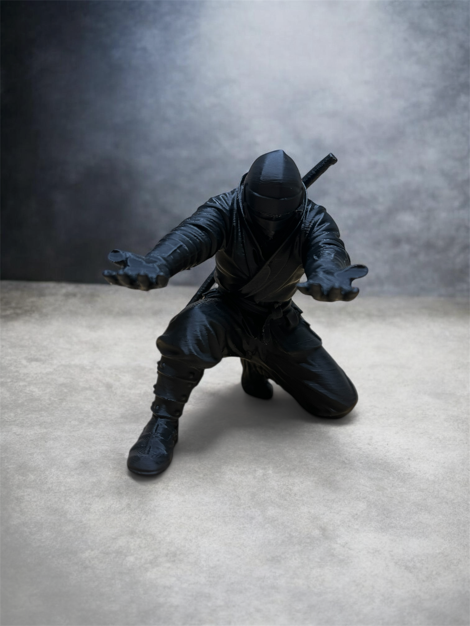 Black Ninja Action Figure Pen holder
