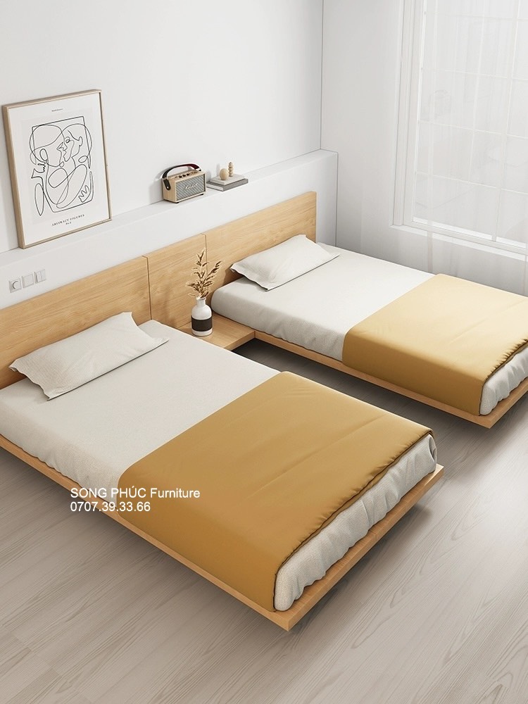 Giường Ngủ Gỗ Công Nghiệp Hiện Đại Giá Rẻ SP-201