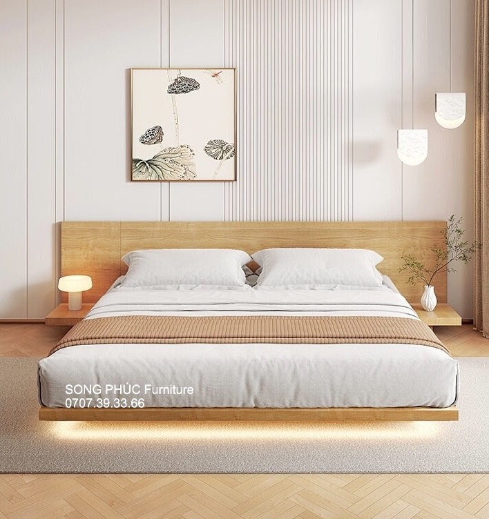 Giường Ngủ Gỗ Công Nghiệp Hiện Đại Giá Rẻ SP-201