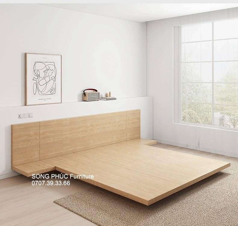 Giường Ngủ Gỗ Công Nghiệp Hiện Đại Giá Rẻ SP-201