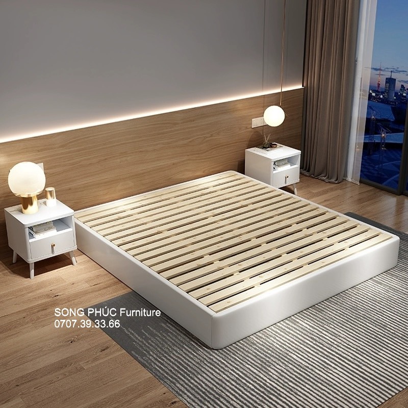 Giường Gỗ Công Nghiệp 1m6 Đơn Giản Giá Rẻ SP-207