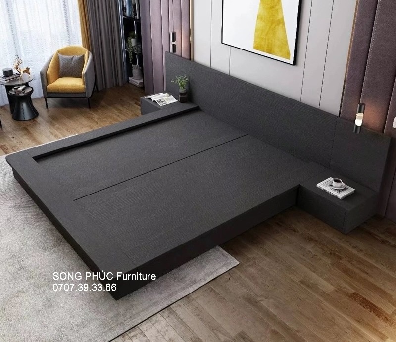 Giường Ngủ Bệt Thiết Kế Sang Trọng Hiện Đại SP-209
