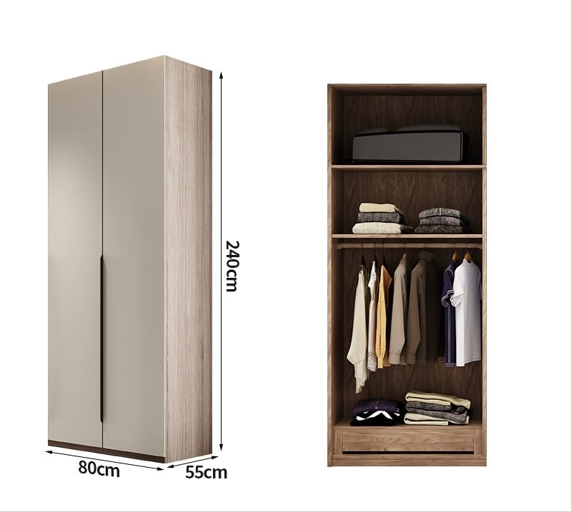 Tủ Quần Áo Cho Gia Đình Đơn Giản Hiện Đại SP-406 (2400k/m2)