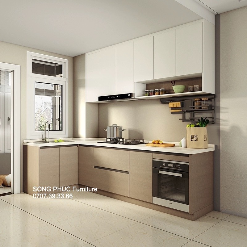 Mẫu Tủ Bếp Đơn Giản, Đẹp, Hiện Đại SP-705