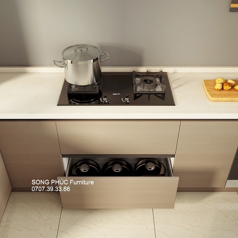Mẫu Tủ Bếp Đơn Giản, Đẹp, Hiện Đại SP-705