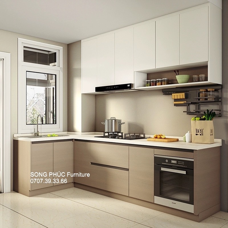 Mẫu Tủ Bếp Đơn Giản, Đẹp, Hiện Đại SP-705