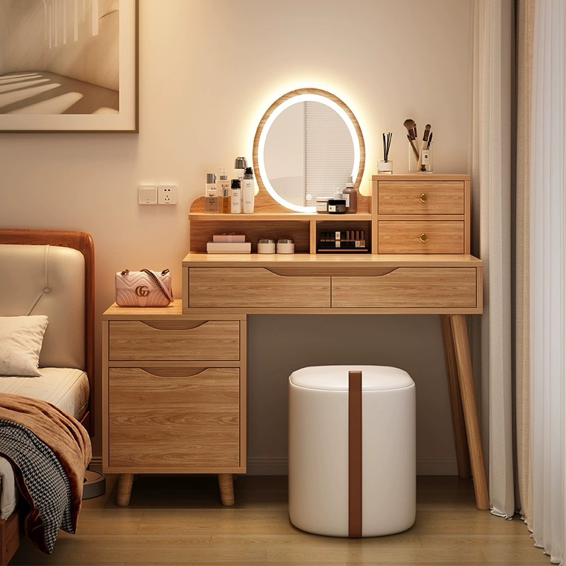 Mẫu Bàn Trang Điểm Gỗ Tự Nhiên Đẹp, Hiện Đại SP-801