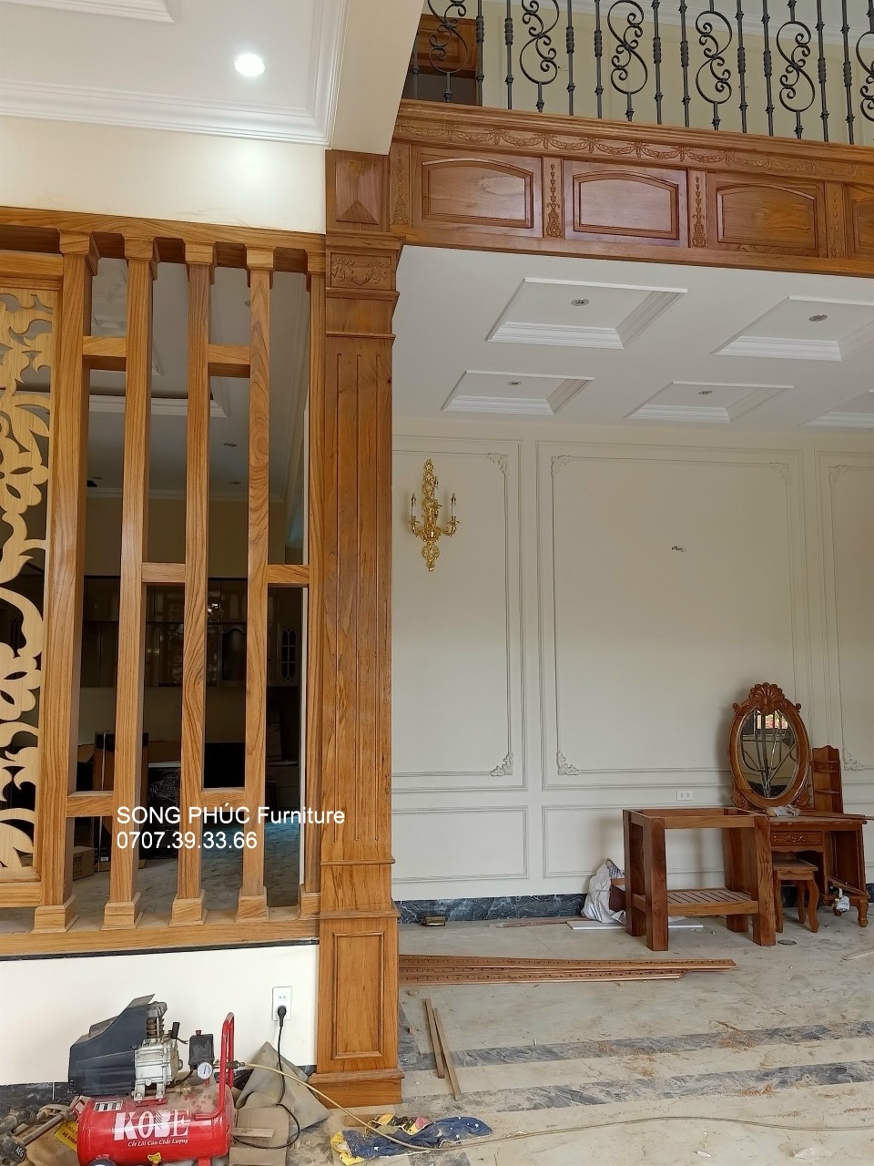 Nội Thất Biệt Thự Gỗ Tự Nhiên Sang Trọng