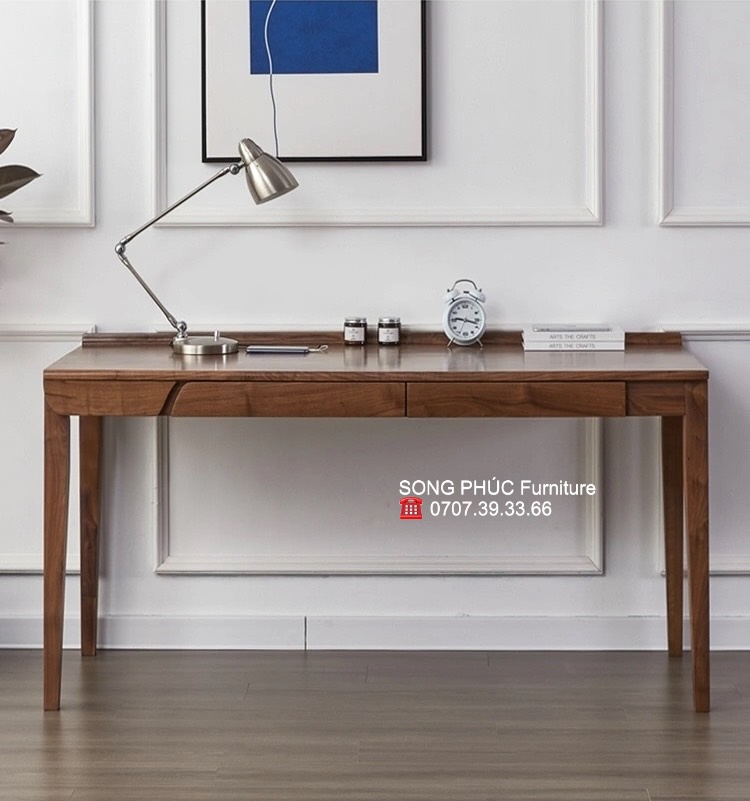 Bàn Làm Việc Gỗ Tụ Nhiên Đẹp BLV306