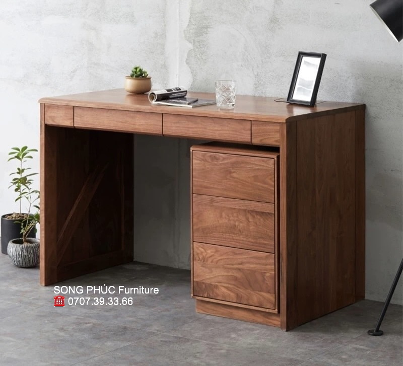 Bàn Làm Việc Gỗ Đẹp, Hiện Đại BLV302