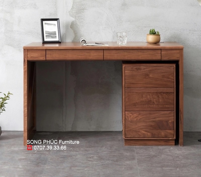 Bàn Làm Việc Gỗ Đẹp, Hiện Đại BLV302