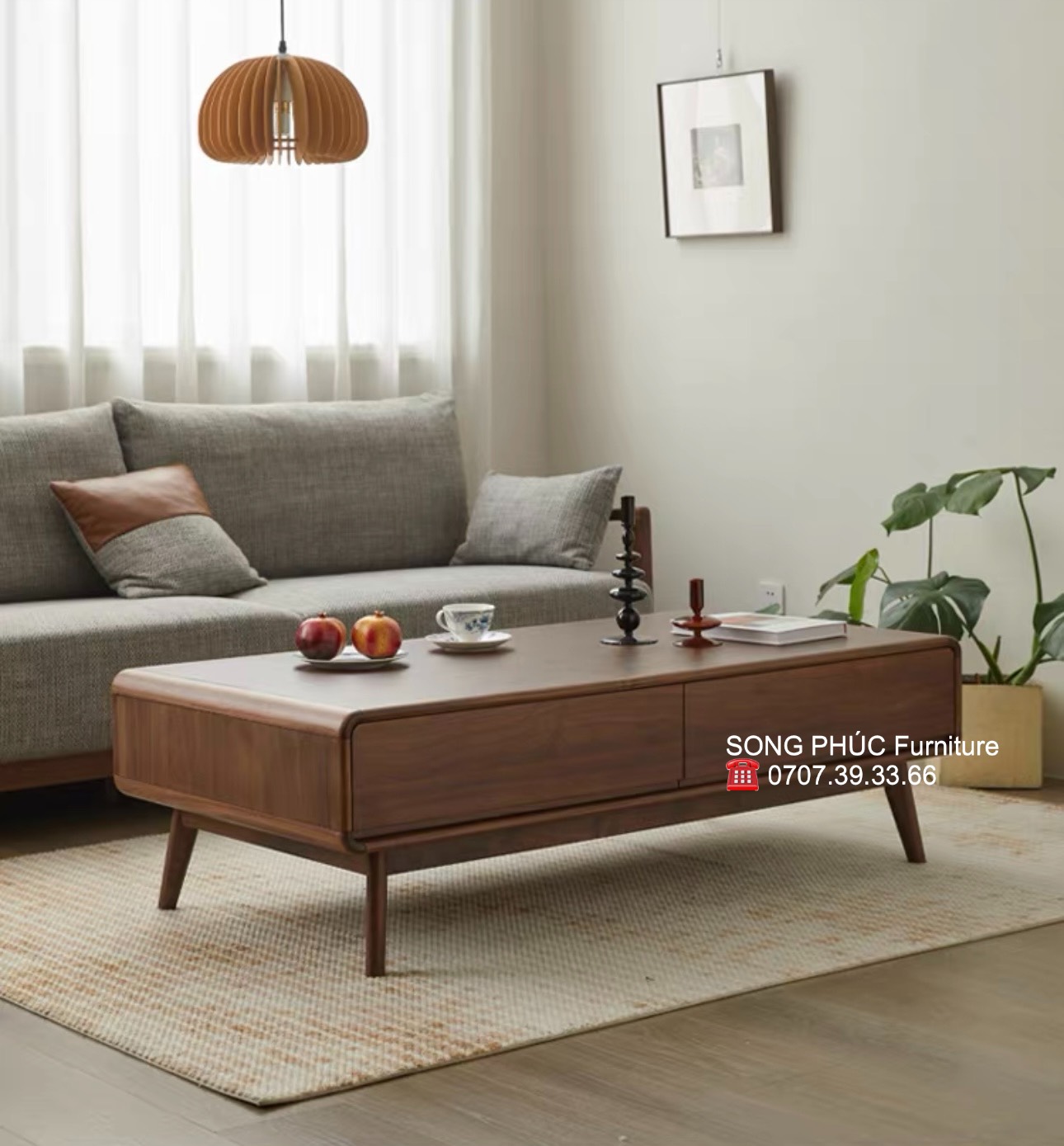 Bàn Sofa Gỗ Hiện Đại Đơn GIản SP-903
