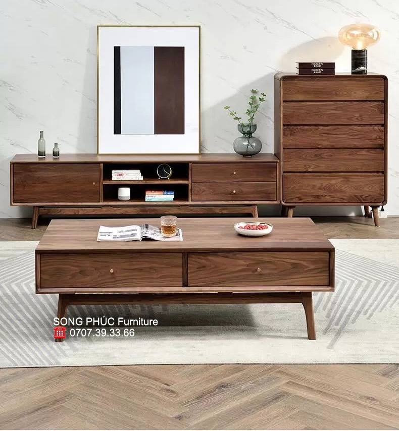 Bộ Kệ Tivi Gỗ Đơn Giản Hiện Đại SP-908