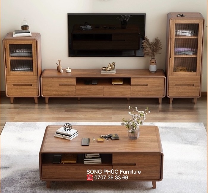Kệ Tivi Gỗ Sồi Đẹp Giá Rẻ SP-916