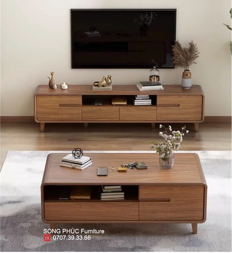 Kệ Tivi Gỗ Sồi Đẹp Giá Rẻ SP-916 