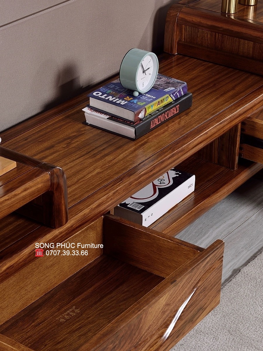 Mẫu Kệ Tivi Phòng Khách Gỗ Tự Nhiên Giá Rẻ SP-915