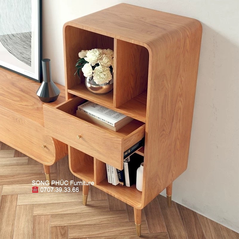 Tủ Kệ Trang Trí Phòng Khách Hiện Đại SP-911