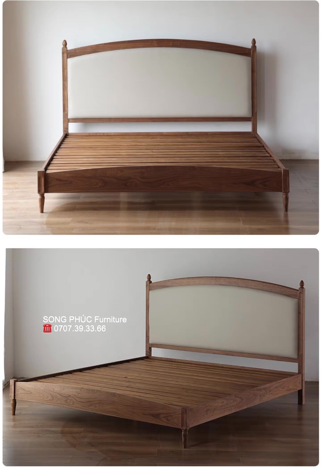 Giường Gỗ Tân Cổ Điện Đẹp Sang Trọng  SP-312