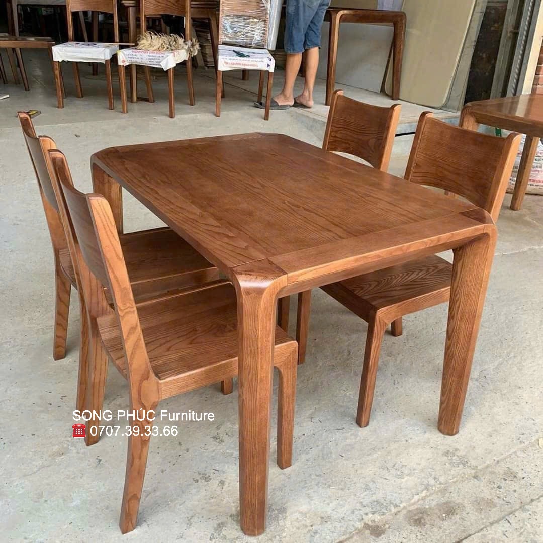 Bộ Bàn Ăn 4 Ghế Đơn Giản Giá Rẻ SP-504